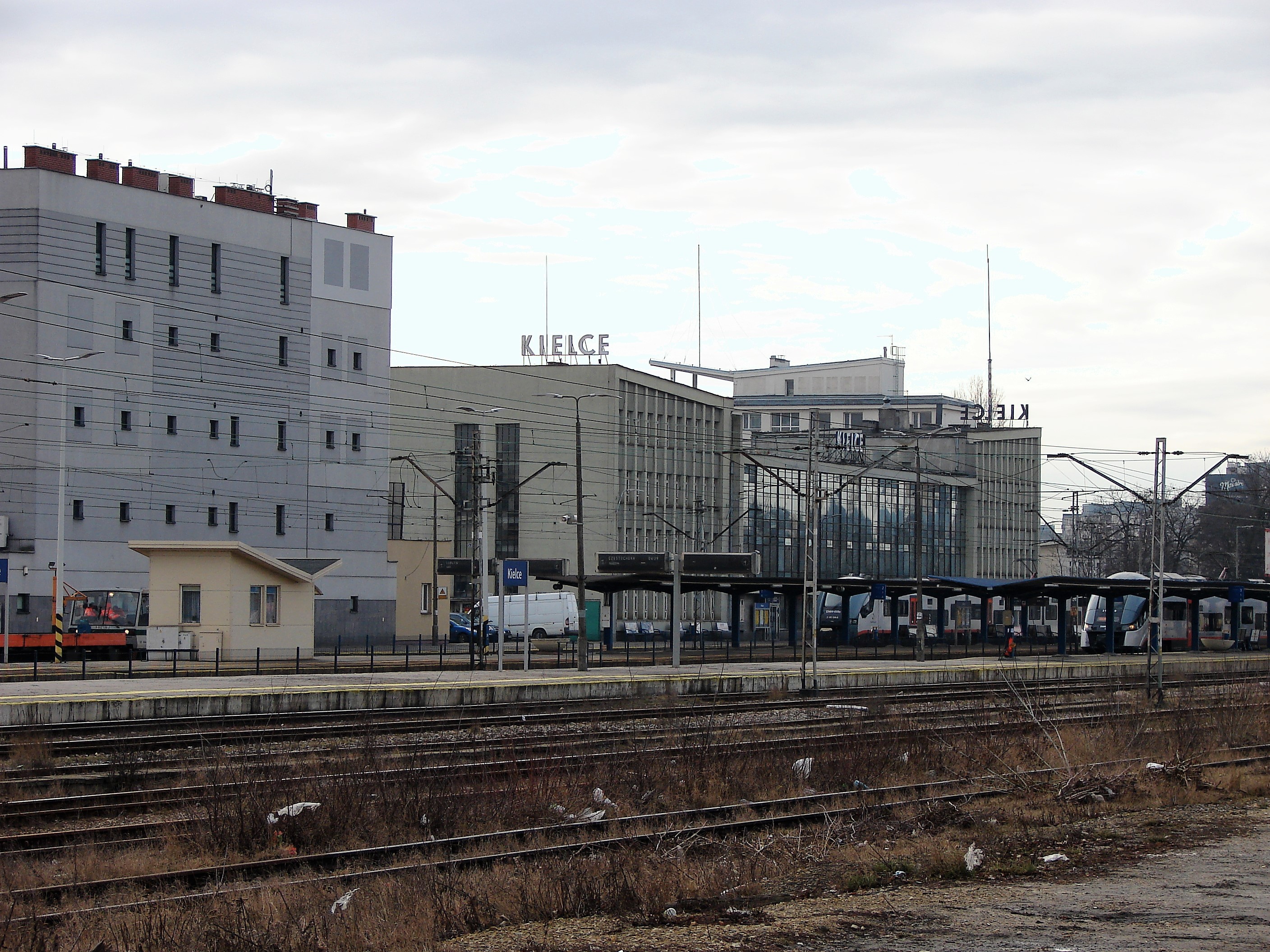 Dworzec PKP w Kielcach.