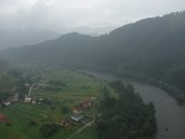 Widok na Wag z Zamku Strecna