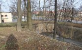 Fort 47a Węgrzce ; kaponiera rewersowa widziana z góry fortu