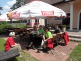 Na małe "co nie co" zatrzymujemy się w restauracji w pobliżu jaskini Ostrężnik